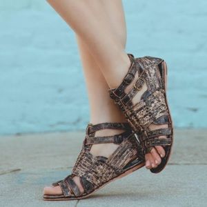 bed stu sandals claire black lux color